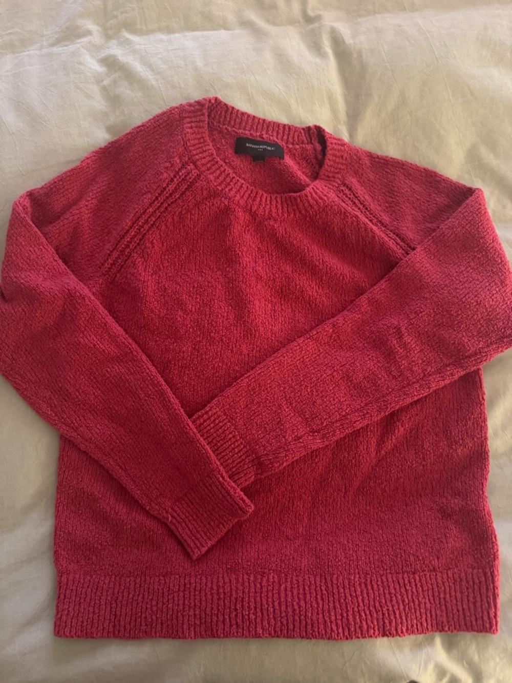 Banana Republic Cranberry Crewneck Sweater
